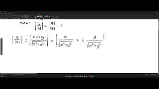 Complex Analysis zzzz1 when zxiy and x²y²≠0 proof complexnumbers [upl. by Eetsim]