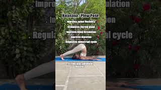 Halasana Plow Pose Benefits yoga yogaflow yogapractice consistency yogadaily health selfcare [upl. by Anot634]