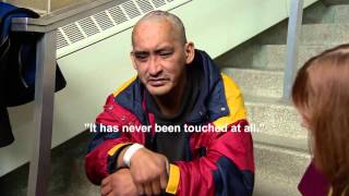 Homeless man Ryan Arcand talks about becoming an internet sensation [upl. by Filip]