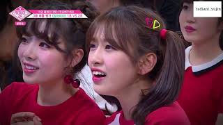 ENGSUB Ahn Yujin안유진 Reaction to other teams  PRODUCE 48 Ep4 CUT [upl. by Sande]