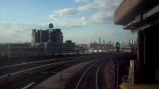 Railfan window view of R32 Uptown F train  Part 2 [upl. by Muldon]