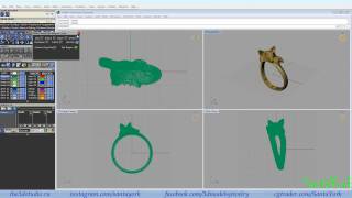 Изменить размер кольца в Matrix Resize ring STLfile in Matrix SantaYork [upl. by Stricklan]