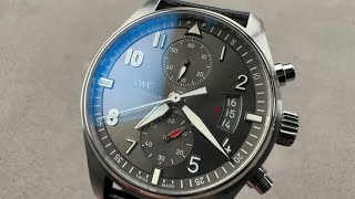 IWC Pilots Watch Spitfire Chronograph IW387802 IWC Watch Review [upl. by Ned]