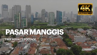 Perumahan Setiabudi Menteng Tampak Atas dengan Rasuna Said Komplek Royalty Free [upl. by Luapnaes]