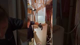 Replacing an anode rod on a Bradford White water heater [upl. by Reagan]