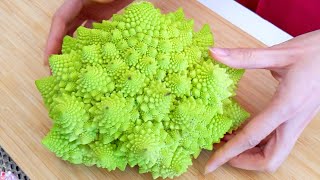 How To Cut amp Cook Romanesco Keto Gratin With Garlic amp Cheese Recipe生酮饮食·焗烤起司罗马尼亚花椰菜 中文字幕，Eng Sub [upl. by Ennael]