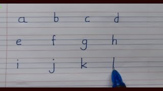 How to write English Small letters in four line notebook  Writing practice abcd [upl. by Yeldoow165]