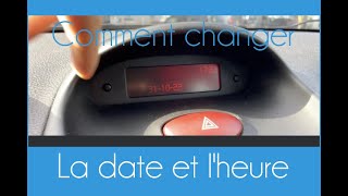 Comment changer la date et lheure dans une 206 [upl. by Reffotsirk]