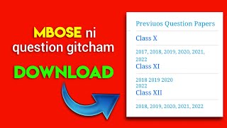 MBOSE Question Papers X XI XI 2017 2018 2019 2020 2021  Garo Video [upl. by Kallista]