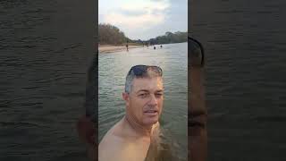 eu tomando banho de praia quarto crescente em aragarças Goiás [upl. by Brouwer]