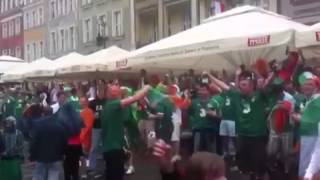 Irish fans at Euro 2012 [upl. by Htiek431]