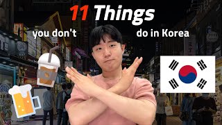 Things Not to Do in South Korea Foreigners should not do in Korea [upl. by Laing968]