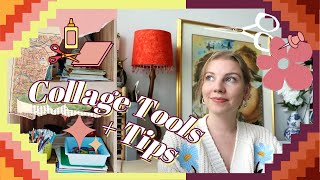 Tools to use for Collage Art  Collage Art Tips for Beginners Best Tools for Collage Art [upl. by Ccasi140]