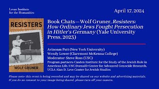 Levan Book Chat—Wolf Gruner Resisters [upl. by Oiramad113]