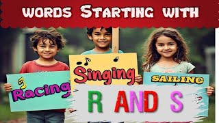 Learn Words Starting with R amp S  Fun Vocabulary for Kids [upl. by Phelips]