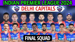 IPL 2024 Delhi Capitals New Squad  Delhi Team Squad 2024  DC Team Full Squad  DC Team 2024 [upl. by Ytirehc]