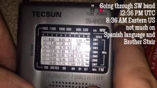 TECSUN R908 AM FM SW radio overview [upl. by Paola]