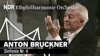 Anton Bruckner Sinfonie Nr 4 mit Günter Wand 1990  NDR Elbphilharmonie Orchester [upl. by Ellirehs]