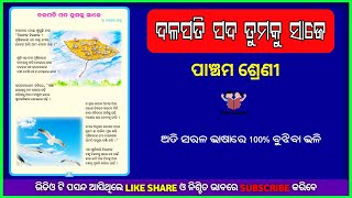 ଦଳପତି ପଦ ତୁମକୁ ସାଜେ  Dalapati Pada Tumaku Saje Class 5  Sahitya Kusuma  Panchama Shreni [upl. by Francisca]