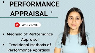 Performance Appraisal methods  Traditional methods of performance appraisal [upl. by Mureil]