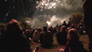 Sainte Maure de Touraine 14 juillet 2017 Retraite aux Flambeaux et Feu dArtifice [upl. by Williamsen542]