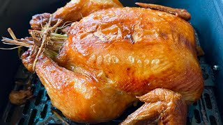 HOW TO MAKE JUICY WHOLE ROAST CHICKEN AT AIR FRYER CEBU LECHON MANOK [upl. by Leziar553]