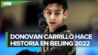 Donovan Carrillo avanza a final de patinaje artístico en Beijing 2022 [upl. by Ekaterina313]