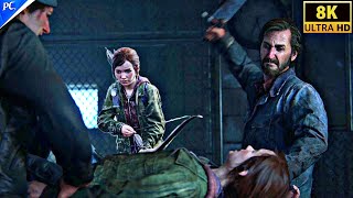 Ellie is kidnapped by David  The Last of us part 1 Realistic Walkthrough Pc gameplay 8k60Fps TLOU [upl. by Daniela]