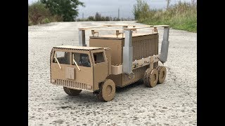 How to Make a Container Truck from Cardboard [upl. by Danika]