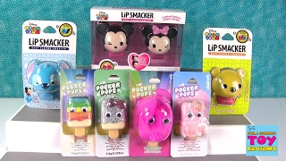 Pucker Pops Lip Smacker Disney Tsum Tsum Limited Edition Lip Gloss Opening  PSToyReviews [upl. by Ahsaya]