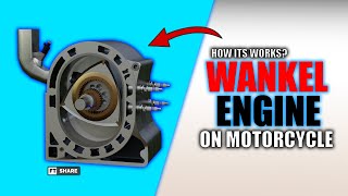 More Power Without Piston  How Rotary Engine On Motorcycle Works  Wankel Engine [upl. by Campos]