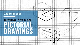 Step by Step Guide  Pictorial Drawings of Step Block [upl. by Campball679]