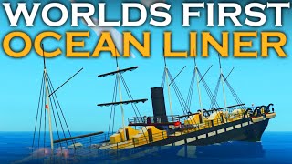 SINKING The WORLDS FIRST Ocean Liner  Stormworks Build and Rescue  With Railroadpreserver [upl. by Bunde]