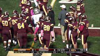 High School Football Robbinsdale Cooper vs Irondale [upl. by Brendis]