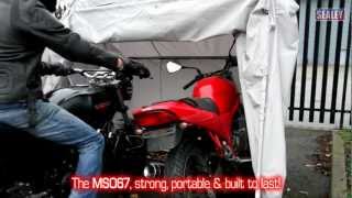 Sealey MS067 Motorcycle Storage Shelter [upl. by Adnohsek]