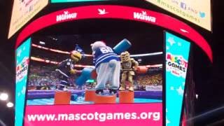 Tampa Bay Lightning Thunderbug Wins Joust at Mascot Games June 2016 [upl. by Carlson]