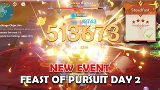 I had to use Navia again Feast of Pursuit Day 2 Steadfast Difficulty with C0 Navia  Genshin Impact [upl. by Merna]