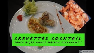 Crêpe farcie au Cocktail de Crevettes sauce Aigre Douce [upl. by Anohsal564]