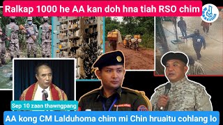 Sep 10 zaan thawngpang CM Lalduhoma chim mi Dr Sui Khar cohlang lo RSO nih ralkap 1000 he AA doh [upl. by Llevad]