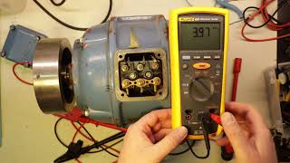 Fluke 1507 Insulation testing a BAD Motor Norwegian with English Subtitles [upl. by Merari]