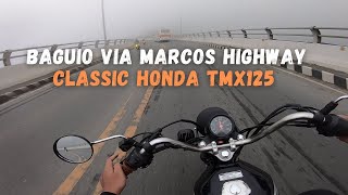 Ang hamog ng Marcos Highway paakyat sa Baguio Tmx 125 [upl. by Llibyc345]