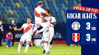 Paraguay vs Perú 3 3  4 3  Copa América 2021 [upl. by Laehcimaj292]