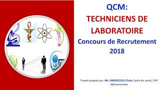 QCM Techniciens de laboratoire [upl. by Kirsch]