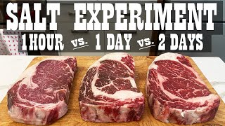 How to Salt Your Steaks  Steak Experiments Part 3 [upl. by Gora882]