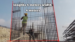 32 meters double grid curtain tying in construction [upl. by Romney207]