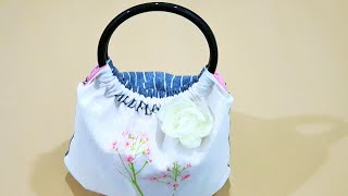 How to make a simple handmade bag with zipper❤❤ [upl. by Aiyt]