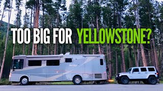 Finding a Yellowstone Campground with NO RESERVATIONS in a LARGE RV [upl. by Slosberg]