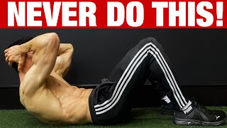 NEVER DO CRUNCHES LIKE THIS  10 Most Common Mistakes [upl. by Bandeen]