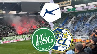 FC StGallen vs FC Luzern  Stadionvlog  RUDELBILDUNGEN  LAST MINUTE TOR IM KAMPF UM DIE PLAYOFFS🤯 [upl. by Aicala186]