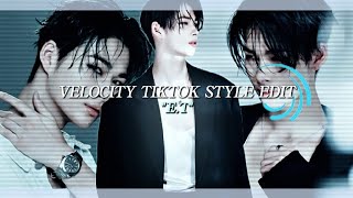 quotETquot Velocity Tiktok Style Edit Preset  ALIGHT MOTION [upl. by Laehplar]